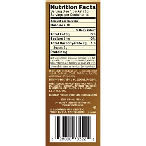 Nescafe Taster's Choice Instant Coffee Beverage, Hazelnut, 1.69 Ounce, Pack of 8