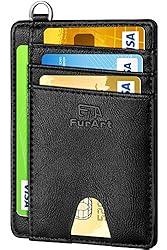 FurArt Slim Minimalist Wallet, Front Pocket