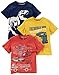 Carter's Boys' Toddler 3-Pack Short-Sleeve Graphic Tees, Dino/Construction/Rescue, 3T