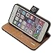 Bcov Case for iPhone 6s/iPhone 6, Bcov White Mandala On Black Card Slot Wallet Leather Cover Case for iPhone 6 6S