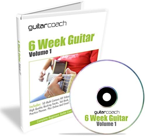 Learn To Play Guitar: Includes 50 HD Videos, 100 Page Course Guide, Backing Tracks, Tab Book, Chord Chart &amp; Practice Planner