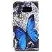 Note 5 Case,Galaxy Note 5 Case,Gift_Source[Blue Butterfly] [Wallet Function] [Stand Feature] Magnetic Snap Case Wallet Premium Wallet Case Flip Case Cover for Samsung Galaxy Note 5