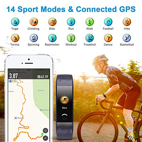 LETSCOM Fitness Tracker Color Screen, IP68 Waterproof Activity Tracker with Heart Rate Monitor, Sleep Monitor, Step Counter, Calorie Counter, Smart Pedometer Watch for Men Women Kids - Thumbnail 5