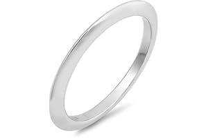 Thin Pointed Knife Edge Wedding Ring 2mm Sterling Silver Stack Band Sizes 3-10