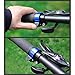 LANYI Bicycle Bell Invisible Bike Cycling Bell-Mini&Large Bicycle Handlebar Bell (Black, Large)