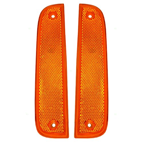 Driver and Passenger Signal Side Marker Lights Lamps Replacement for Jeep SUV 55055147 55055146