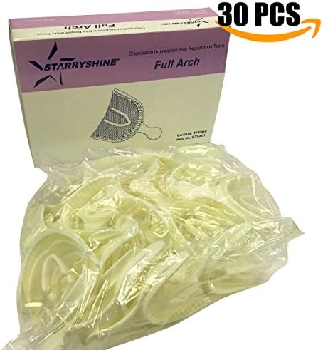 Disposable Bite Registration Trays Dental Impression Trays w/ Nylon Net (Full Arch | 30 PC/BX)