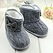 Gotd Baby Girls Snow Boots Bowknot Soft Sole Winter Warm Shoes Prewalker (0-6 Months, Gray)