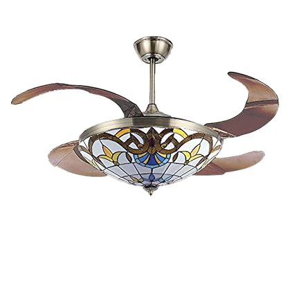 Modern 42 Inch Multifunction Led Crystal Ceiling Fan Light