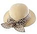 Connectyle Kids Summer Straw Hat Bowknot Beach Sun Protection Hats for Girls