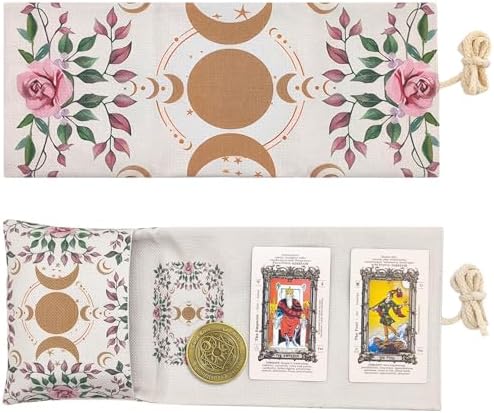 Set De 5 Bolsas De Terciopelo Para Tarot De Distintos Colores (azul, Rosa, índigo), Con Cordón Y Estrella Colgante, Ideales Para Cartas, Joyas O Piedras