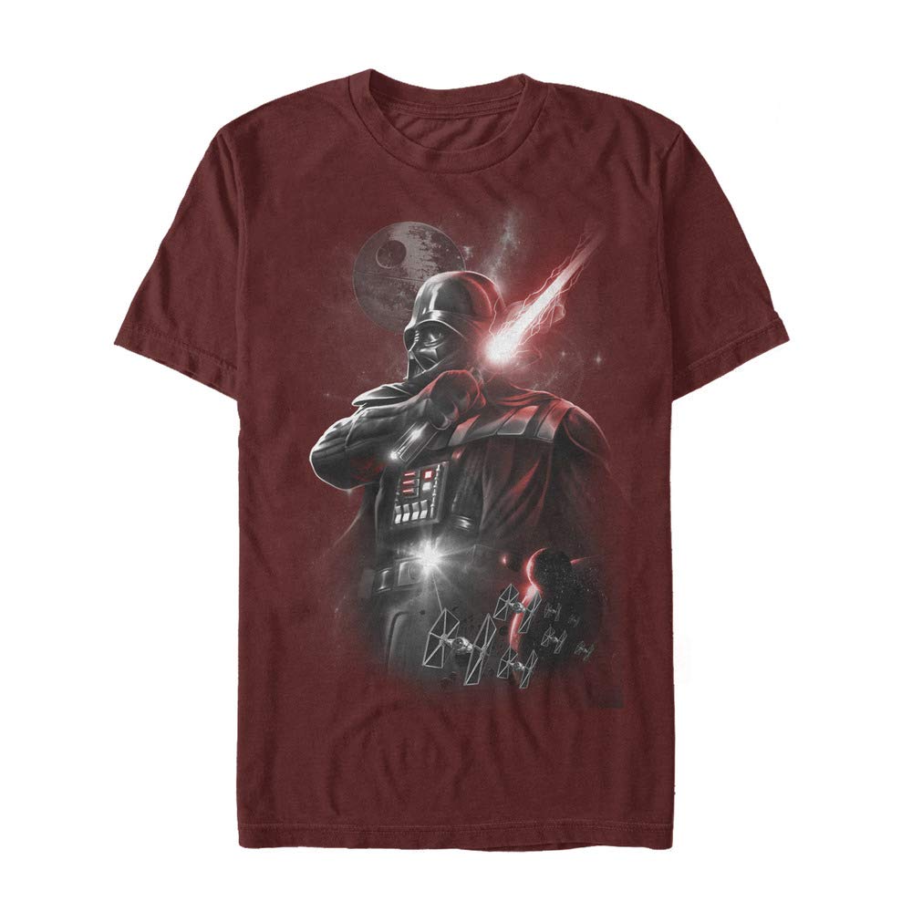 Photo 1 of Star Wars Mens Dark Lord Darth Vader Graphic Shirt, Cardinal, X-Large