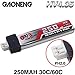 6pcs 250mAh 1S HV LiPo Battery LiHv 3.80V/4.35V JST-PH 2.0 mCPX Powerwhoop Connector for Tiny Whoop Micro FPV Drone