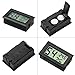 Veanic 4-Pack Mini Digital Electronic Temperature Humidity Meters Gauge Indoor Thermometer Hygrometer LCD Display for Humidors Car Greenhouse Indicator Room - Celsius ℃ Display