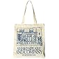 Aidou Female Shakespeare and Company Canvas Shoulder Bag Simple File Shopping Handbag
