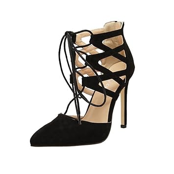 Damen Sandalen Stöckelschuhe 2018 Xinantime Rom Gladiator High Block Heels Ankle Riemchen Lace UP Party Schuhe Frauen 11.5cm 