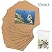 Hexagon Cork Tiles Board,Pin Board Decoration for Pictures,Mini Wall Bulletin Boards, Very Thick10 Pack with Full Sticky Back - Bonus 50 Pins