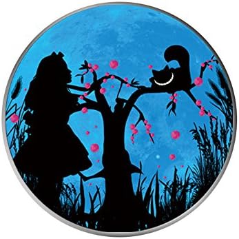 Premium Mounts and Stand, Expanding Stand Pop Grip Mount Socket for iPhone,Smartphones and Tablets - White Alice In Wonderland