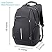 KAKA Laptop Backpack Night Light Reflective Water Resistant and Durable Bag Anti Theft Backpack Shoulders Backpacks for 15.6-inch Laptop in Business School Travel for Men and Women-Black