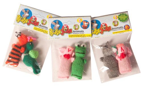 Chilly Dog 2-Pack Barn Yarn Animal Catnip Toy