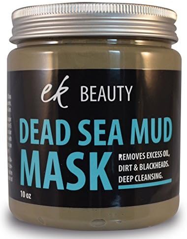 EK Beauty Dead Sea Mud Mask - For All Skin Types. Deep Cleansing. Anti Ageing. Removes Excess Oil, Dirt &amp; Blackhead. 250g by EK Beauty