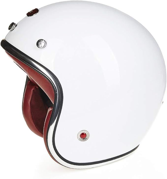 Women's Motorcycle Helmet,Adult Open Face Motorcycle Helmet, Fiberglass