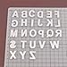 1 Pack 26 Capital Alphabet Letters Metal Cutting Dies for Card Making and Scrapbooking Birthday Thanksgiving Christmas Die Cuts (04)