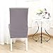 CosyVie Super Fit Universal Stretch Dining Chair Covers, Removable Washable Slipcovers for Dining Room Chairs 4 Pcs/Pack(Gray)