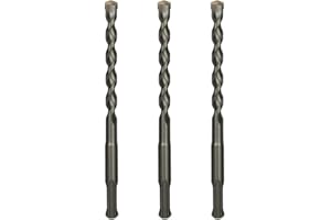 VALYRIANTOOL 3-Pack 3/16 Inch x 6 Inch SDS Plus Rotary Hammer Drill Bits Set, Carbide Tipped for Brick, Masonry, Stone and Concrete (3/16" x 4" x 6")