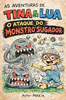 Livro Tina e o Monstro de Rodinhas: Uma aventura ilustrada sobre coragem, imaginação e como vencer o medo de barulho. (Aventuras de Tina e Lua Livro 3)