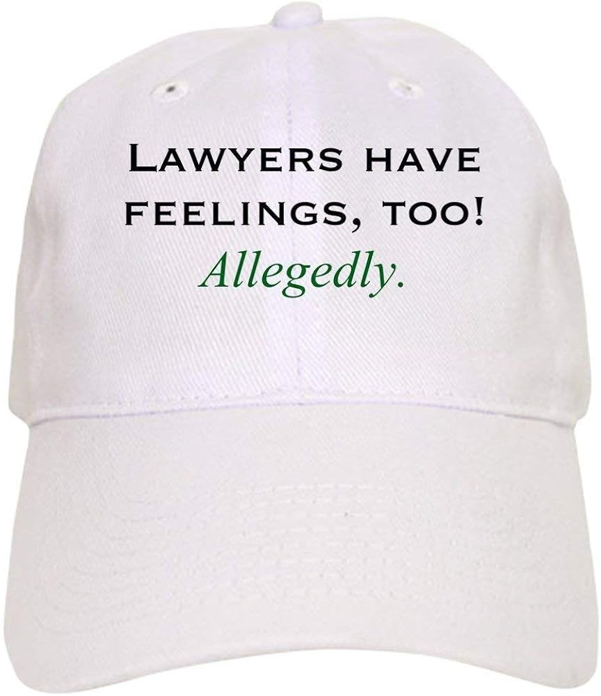 Lawyers Cap Baseball Cap with Adjustable Closure, Unique Printed