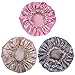 Microfiber Shower Cap Bath Cap - Shower Bonnet Designed for Women and Girls Waterproof Caps Reusable Double Layer Bath Accessories (3 Pack)