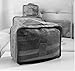 6 Set Packing Cubes,Travel Luggage Organizer-3 Travel Cubes + 3 Pouches (Grey)