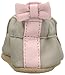 Robeez Girls' Soft Soles with Bow Back Slip-on, Peaceful Partridge, 6-12 Months M US Infant
