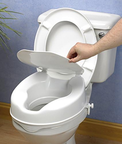Dynamic aids - Toilet Lift, with lid, 10 cm