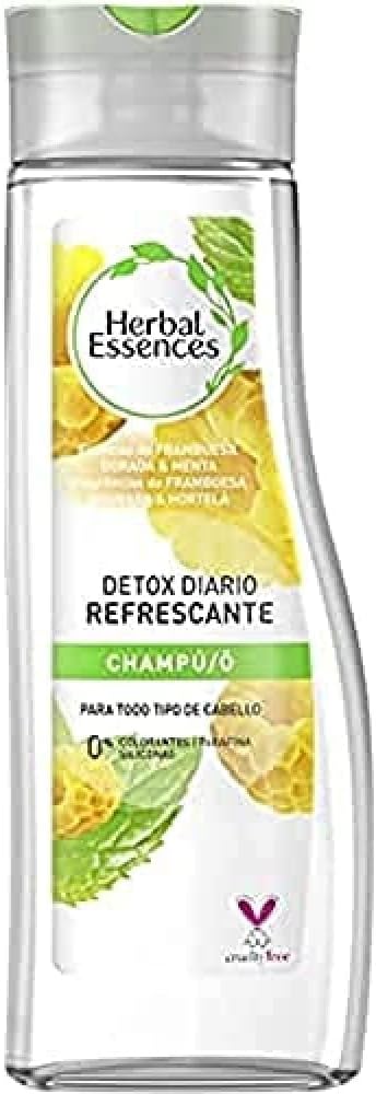 Herbal Essences Detox Daily Refreshing Shampoo Golden Raspberry Mint 400ml All