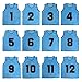 TOPTIE Numbered Scrimmage Team Practice Mesh Jerseys Vests Pinnies (12-Pack)