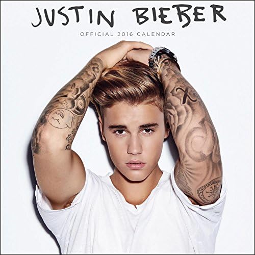 2016 JUSTIN BIEBER OFFICIAL Wall Calendar