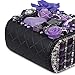 Car Vent Cell Phone Holder, Mini-Factory Bling Crystal Diamond Pocket Organizer Leather Pouch Bag Storage for Cell Phones, Sun Glasses and Other Small Items - Purple
