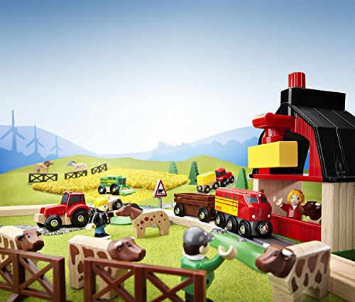 BRIO Farm Railway Set