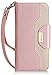 Procase iPhone 8 iPhone 7 Wallet Case, Stylish Folio Flip Card Case Stand Cover for Apple iPhone 7 / iPhone 8, with Kickstand Card Holder -Pink