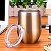 MASCOTKING 12 oz Wine Tumbler,Double Vacuum Insulated Wine Glass with Lids for Keeping Wine, Coffee, Drinks, Champagne, Cocktails-Family and Business Gifts(12oz, O-Champagne)