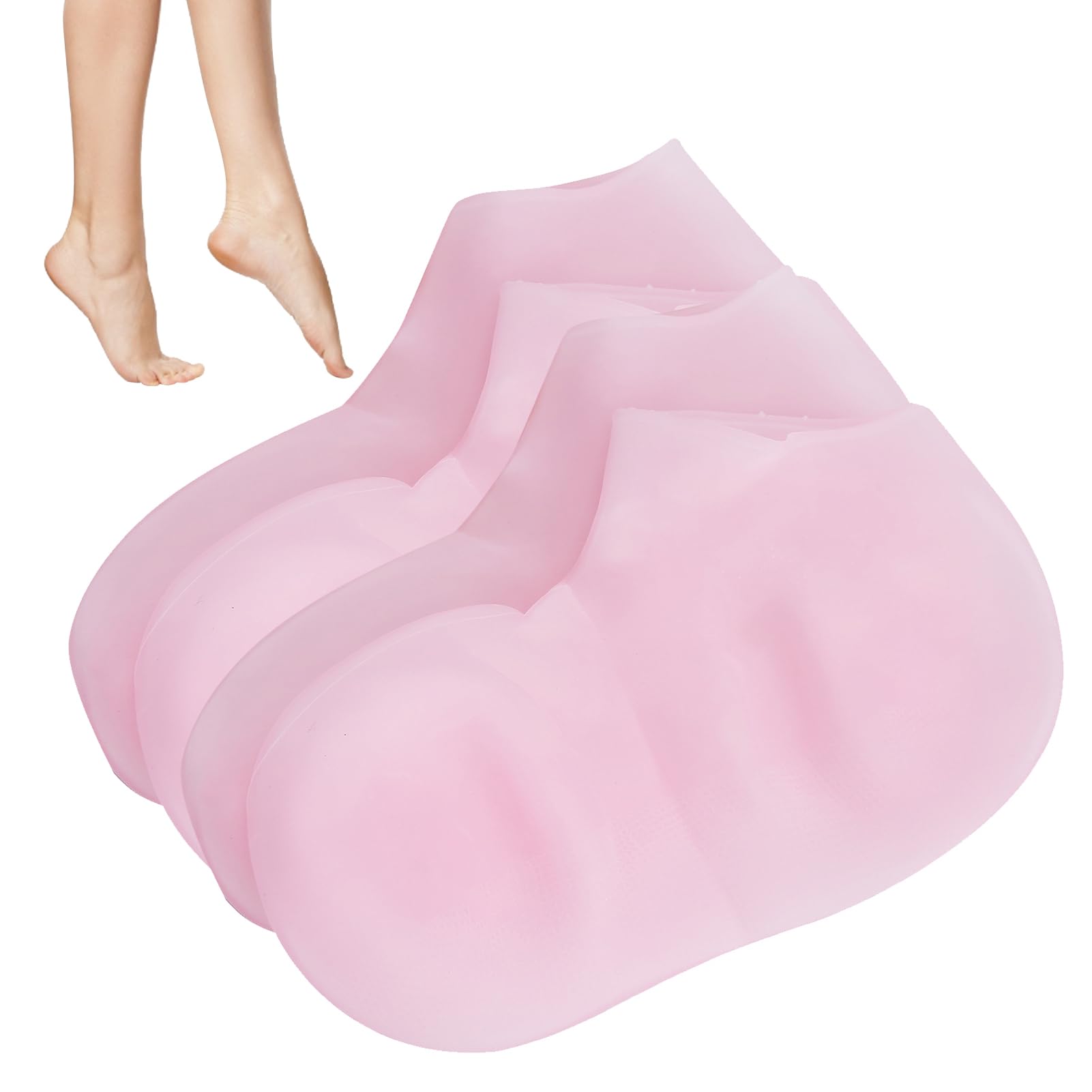 2 Pairs Moisturizing Socks Overnight, L(39-41) Lotion Socks for Dry Feet Silicone Gel Cotton Moisture Enhancing Socks Spa Socks for Cracked Heel Repair Cosmetic Moisturizing Socks for Women