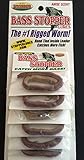 Bass Stopper Natural anise scented 3 hook pre rigged bass worms 6 pack bundle Bass fishing worm K&E