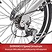 Murtisol Folding Bike 20’’ Hybrid Bicycle Reinforced Frame Commuter Bike with 6 Speeds Derailleur, Durable Frame, Adjustable Seat,Silver