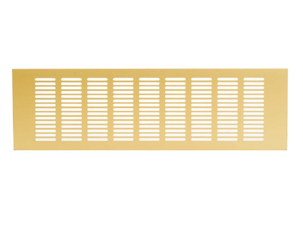 20x5 inch / 500x120mm Gold Kitchen Worktop / Plinth Heat Vent Grill Aluminium
