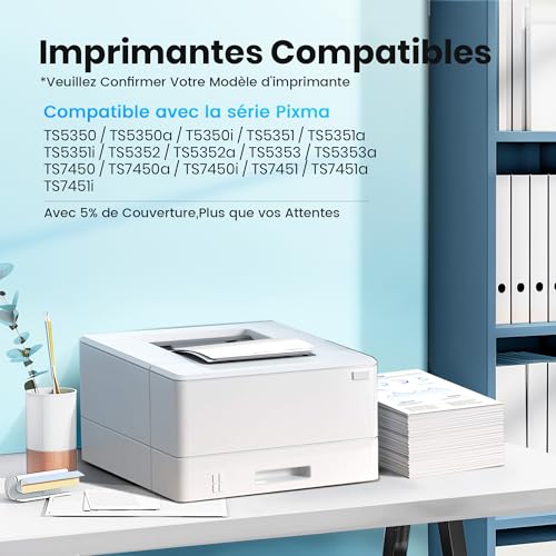 PG-560 XL CL-561 XL PG 560XL CL 561XL Ink Cartridges Replacement for Canon Cartridges 560 561 Multipack for Pixma TS5350i TS7450i TS7450a TS7451i TS5351i TS5350 (Black Colour)