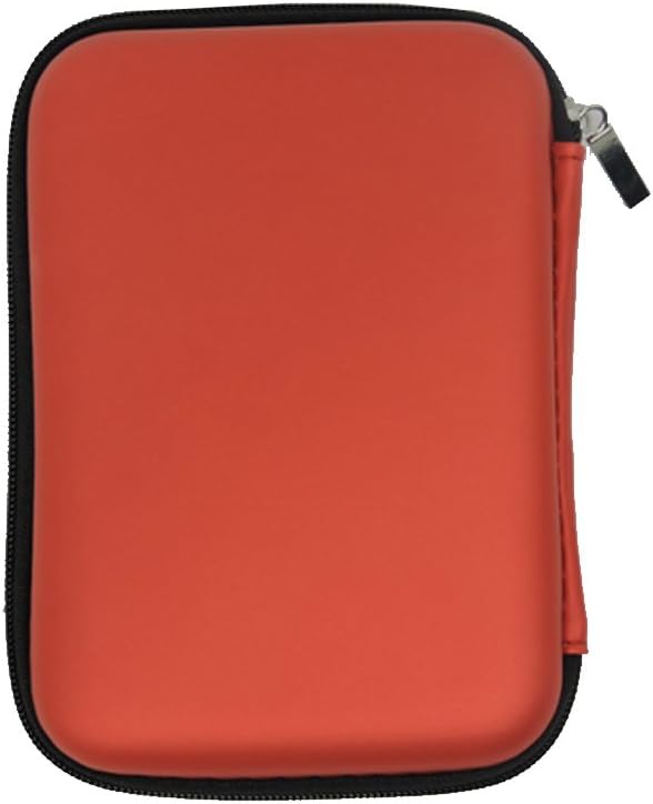 SmartLifeTime 2.5 Inch Portable HDD Protector Universal 2.5" EVA External Hard Disk Drive (HDD/SSD/NAS) Carrying Case Protective Organizer Waterproof Dustproof Shockproof (Red)