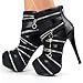 SHOW STORY Punk Black Zip Gothic Platform Stiletto Ankle Bootie Boots,LF80845