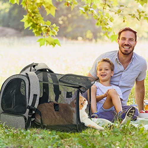 Petsfit Dog Backpack Carrier,Cat Backpacks Expandable with Great